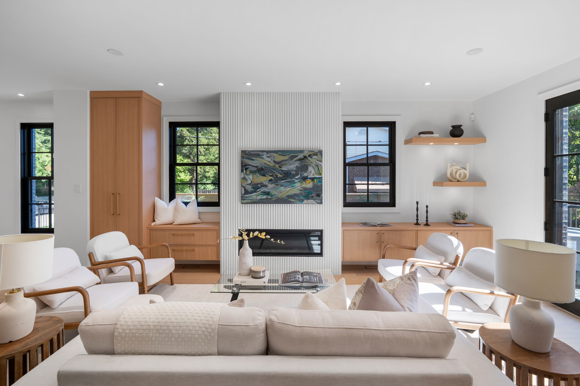 Professionally staged luxury home interior for sale
